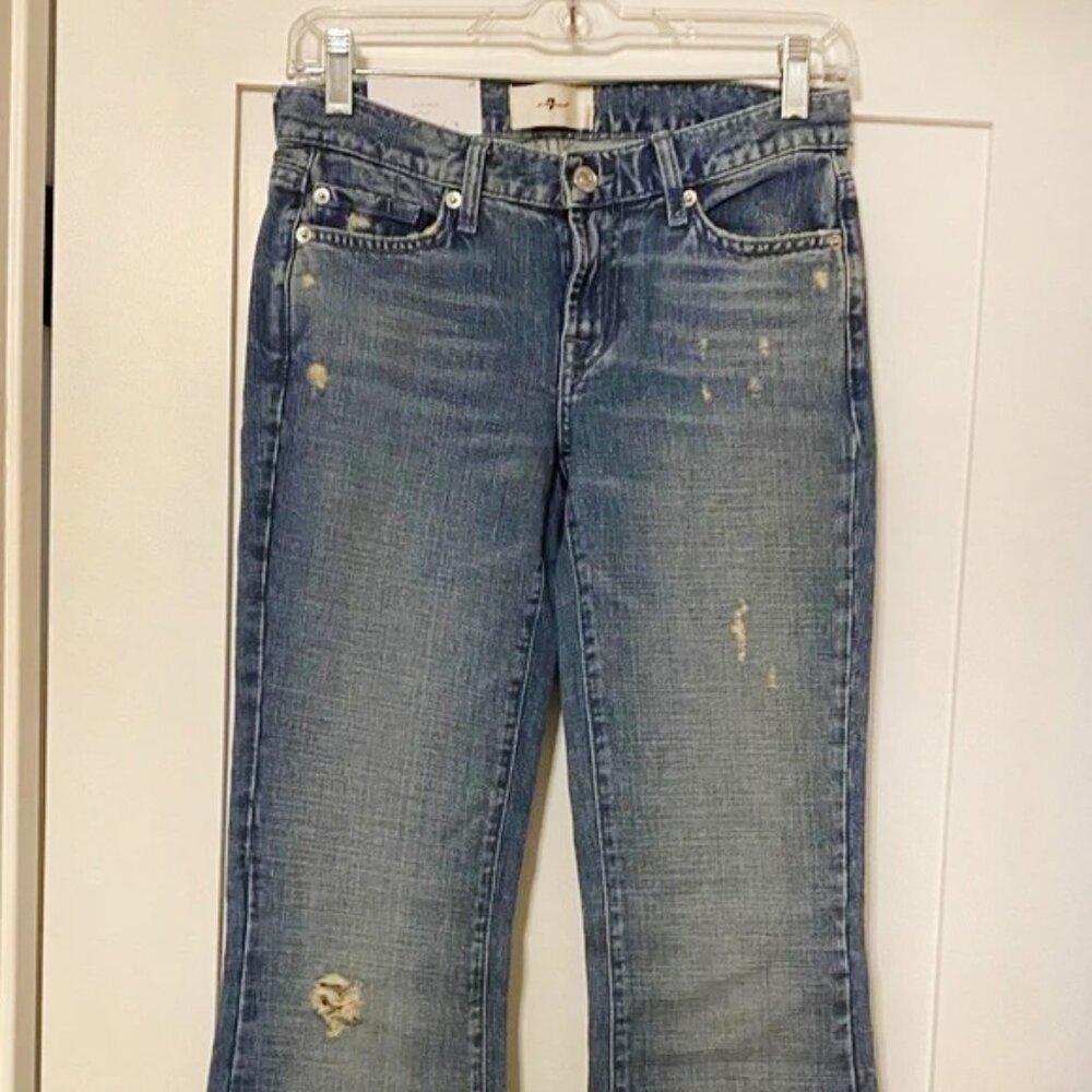 7 For All Mankind Light Blue Flare Jeans
